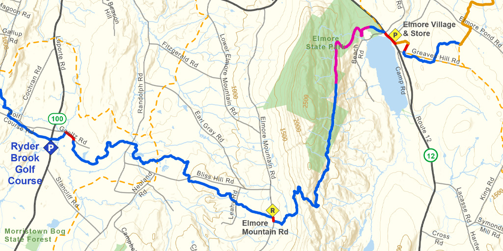 Section 25 Ryder Brook Golf Club to Route 15 Catamount Trail Association